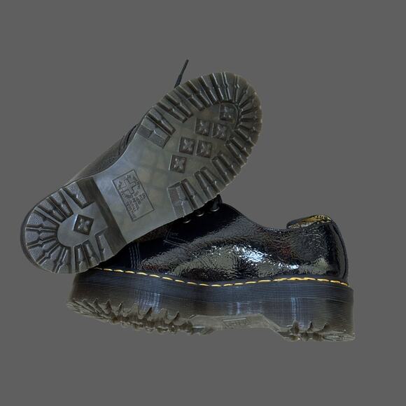 Dr. Martens 1461 Distressed Patent Leather Quad TC USM9 USL10 NWOB - Picture 3 of 6